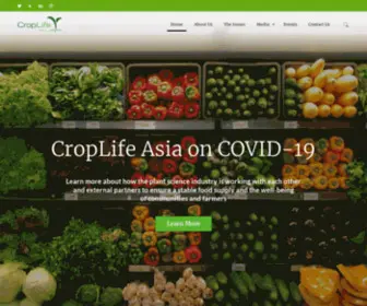 Croplifeasia.org(Agricultural Biotechnology) Screenshot