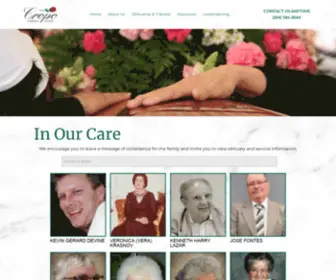 Cropo.com(Cropo Funeral Chapel serving Winnipeg) Screenshot