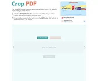 Croppdf.com(Crop PDF) Screenshot