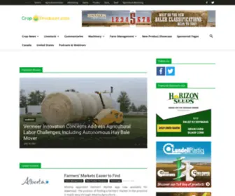 Cropproducer.com(A complete resource for Crop and Agriculture Growers) Screenshot