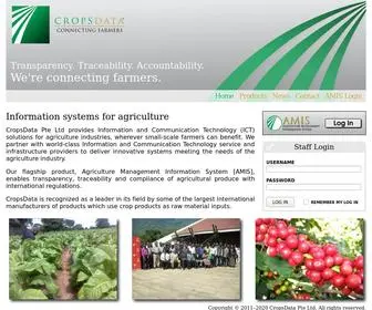 Cropsdata.com(CropsData Pte Ltd) Screenshot