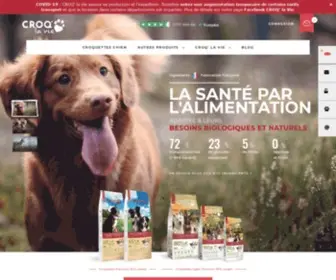 CroqLavie.fr(Croquette pour chien CROQ' la Vie : la santé par l'alimentation) Screenshot