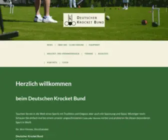 Croquet.de(Deutscher Krocket Bund) Screenshot