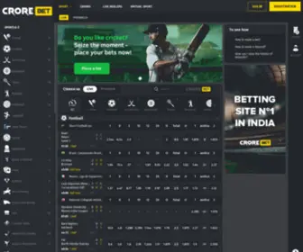 Crorebet.com(Bookmaker ᐉ) Screenshot