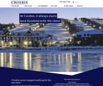 Crosbieco.com(Crosbie Toronto M&A and Investment Advisors) Screenshot