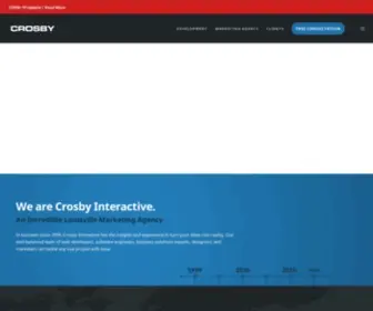 Crosbyinteractive.com(Custom Web Development) Screenshot