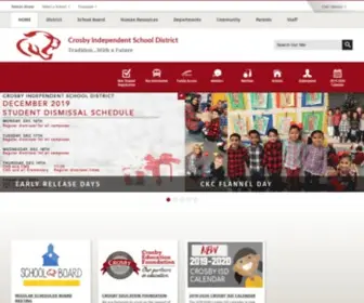 Crosbyisd.org(Crosby Independent School District) Screenshot