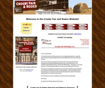 Crosbyrodeo.com(Crosby Fair and Rodeo) Screenshot