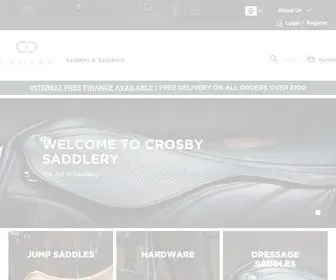 Crosbysaddlery.co.uk(The Official Crosby Saddlery Website) Screenshot