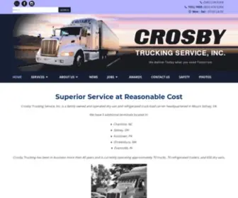 Crosbytrucking.com(We Deliver Today what you need Tomorrow) Screenshot