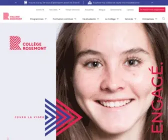 Crosemont.qc.ca(Collège de Rosemont) Screenshot