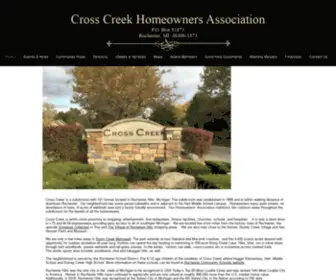 Cross-Creek.org(Cross Creek HOA) Screenshot