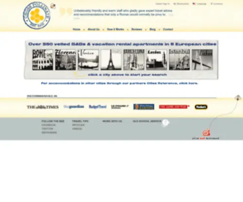 Cross-Pollinate.com(Apartments and B&Bs in Rome) Screenshot