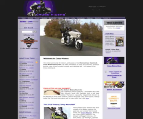Cross-Riders.com(Information on Victory Vision) Screenshot