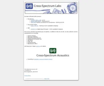 Cross-Spectrum.com(Cross) Screenshot