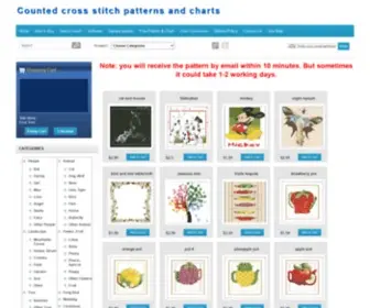 Cross-Stitchpatterns.com(Counted cross stitch patterns and charts) Screenshot