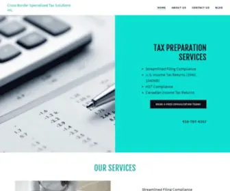 Crossborderspecializedtaxsolutions.ca(Cross Border Specialized Tax Solutions Inc) Screenshot