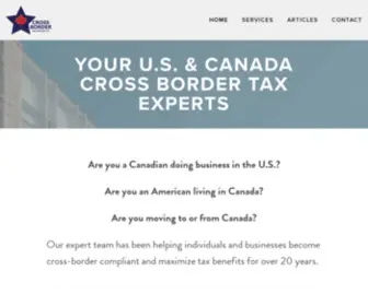 Crossbordertax.com(Cross Border Tax) Screenshot