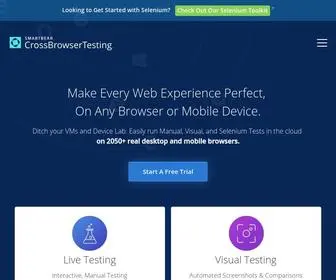 Crossbrowsertesting.com(Cross Browser Testing Tool) Screenshot