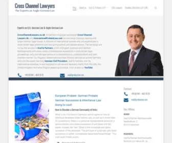 Crosschannellawyers.co.uk(English Speaking German Law Firm) Screenshot