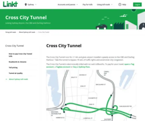 Crosscity.com.au(Cross City Tunnel cyber incident) Screenshot