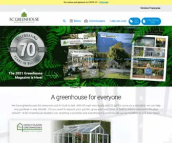 Crosscountrygreenhouses.com(BC Greenhouse Builders) Screenshot