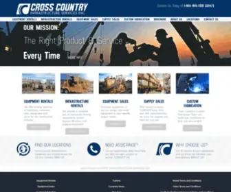 Crosscountryis.com(Cross Country Infrastructure Services) Screenshot