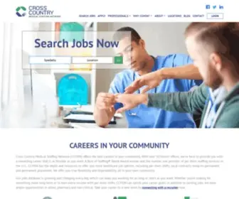 Crosscountrymsn.com(Cross Country Medical Staffing Network) Screenshot