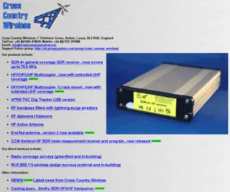 Crosscountryradio.co.uk(Cross Country Wireless) Screenshot