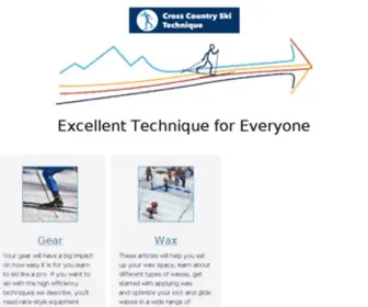 Crosscountryskitechnique.com(Handbooks for cross country skiers) Screenshot