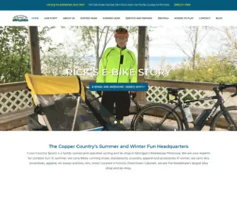 Crosscountrysports.com(Calumet, MI Bike and Ski Shop) Screenshot