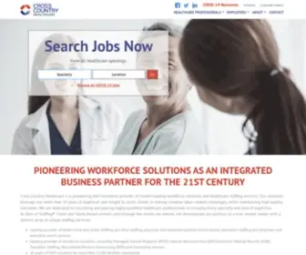 Crosscountrystaffing.com(Cross Country Healthcare) Screenshot