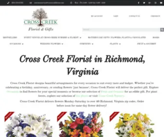 Crosscreekflorist.com(Florist in Richmond) Screenshot