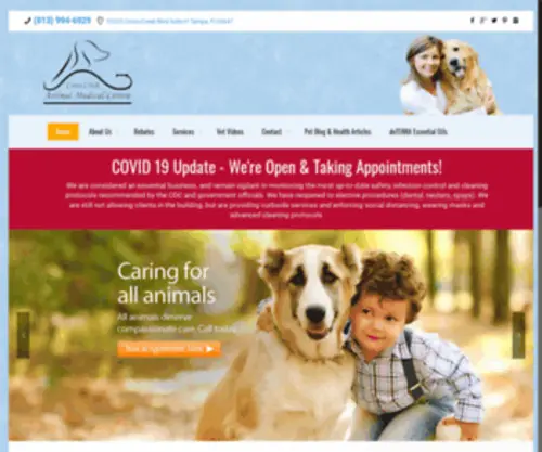 Crosscreekvet.com(Cross Creek Animal Medical Centre) Screenshot