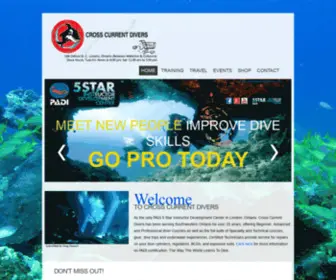 Crosscurrentdivers.com(Cross Current Divers) Screenshot