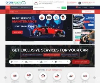 Crossdeals.in(Car Service & Maintenance Discount Coupons and Deals) Screenshot