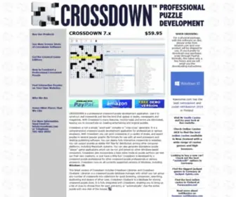 Crossdown.com(Crossdown Puzzle Making Software) Screenshot