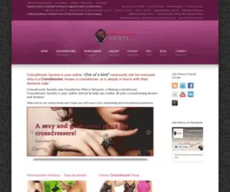 Crossdressersociety.com(Online Resource for Crossdressers) Screenshot