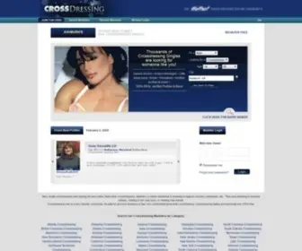 Crossdressing.com(Kom bij de nummer 1 datingsite voor crossdressers op het web) Screenshot