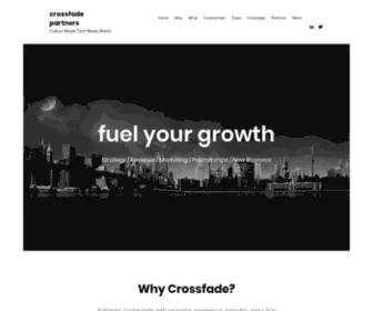 Crossfadepartners.com(Innovation & Growth Advisory For The Creative Industries) Screenshot