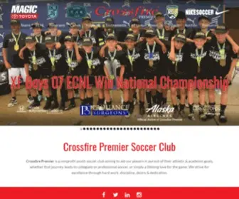 Crossfiresoccer.org(Crossfire Premier Soccer Club) Screenshot