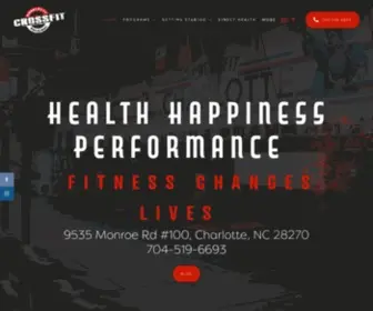 Crossfitcharlotte.com(Charlotte NC Crossfit Gym) Screenshot