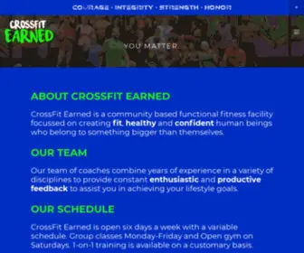 Crossfitearned.com(CrossFit Earned) Screenshot