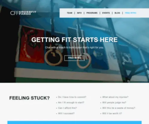 Crossfitfargo.com(CrossFit Fargo) Screenshot