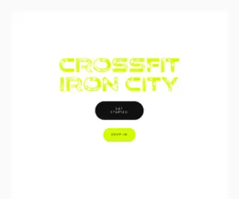 Crossfitironcity.com(Homepage at Crossfit Iron City) Screenshot