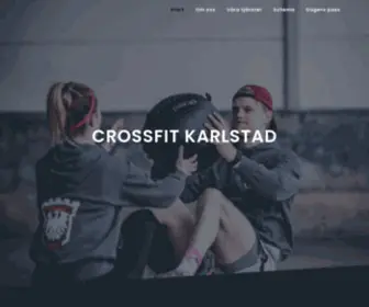 Crossfitkarlstad.se(Välkommen hem) Screenshot