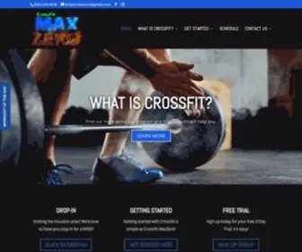 Crossfitmaxzero.com(CrossFit MaxZero) Screenshot