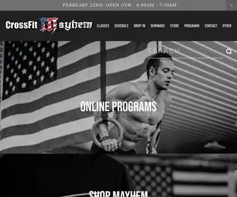 Crossfitmayhem.com(CrossFit Mayhem) Screenshot