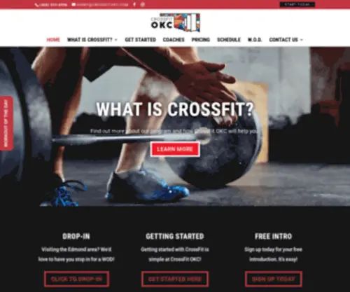Crossfitokc.com(CrossFit OKC) Screenshot