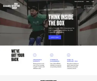 Crossfitrrg.com(Insurance coverage for crossfit affiliates and trainers) Screenshot